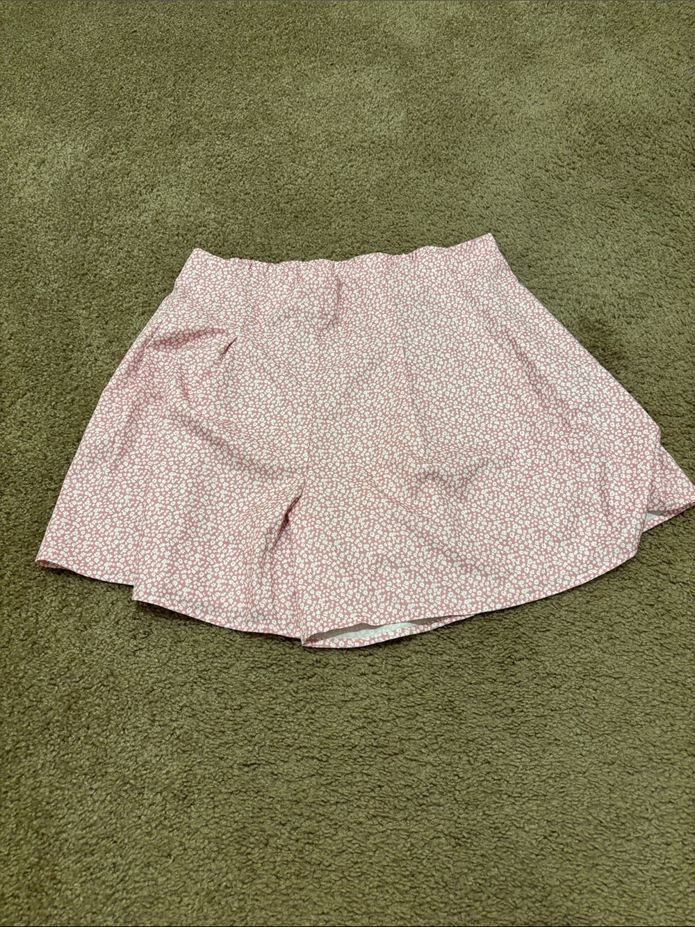 SHEIN Light Pink Floral Skort